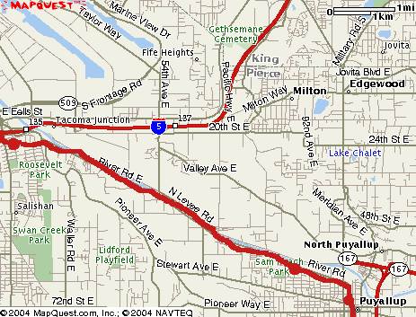 Puyallup extension map