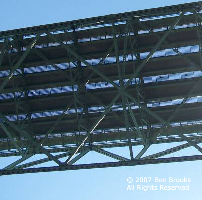 Image: Closeup of old bridge deck